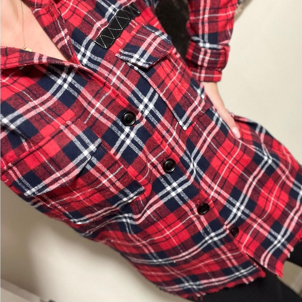 Pol Plaid Shacket